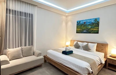 Rental of a new villa with jungle and rice field views, Ubud, Indonesia